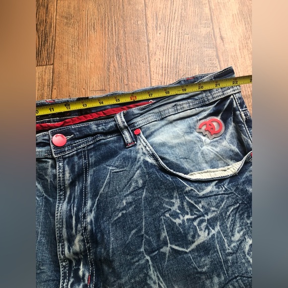 Mens Frost Originals Jeans 44 X 34” Baggy Distressed Unique Patches Rn96281 - Picture 3 of 16